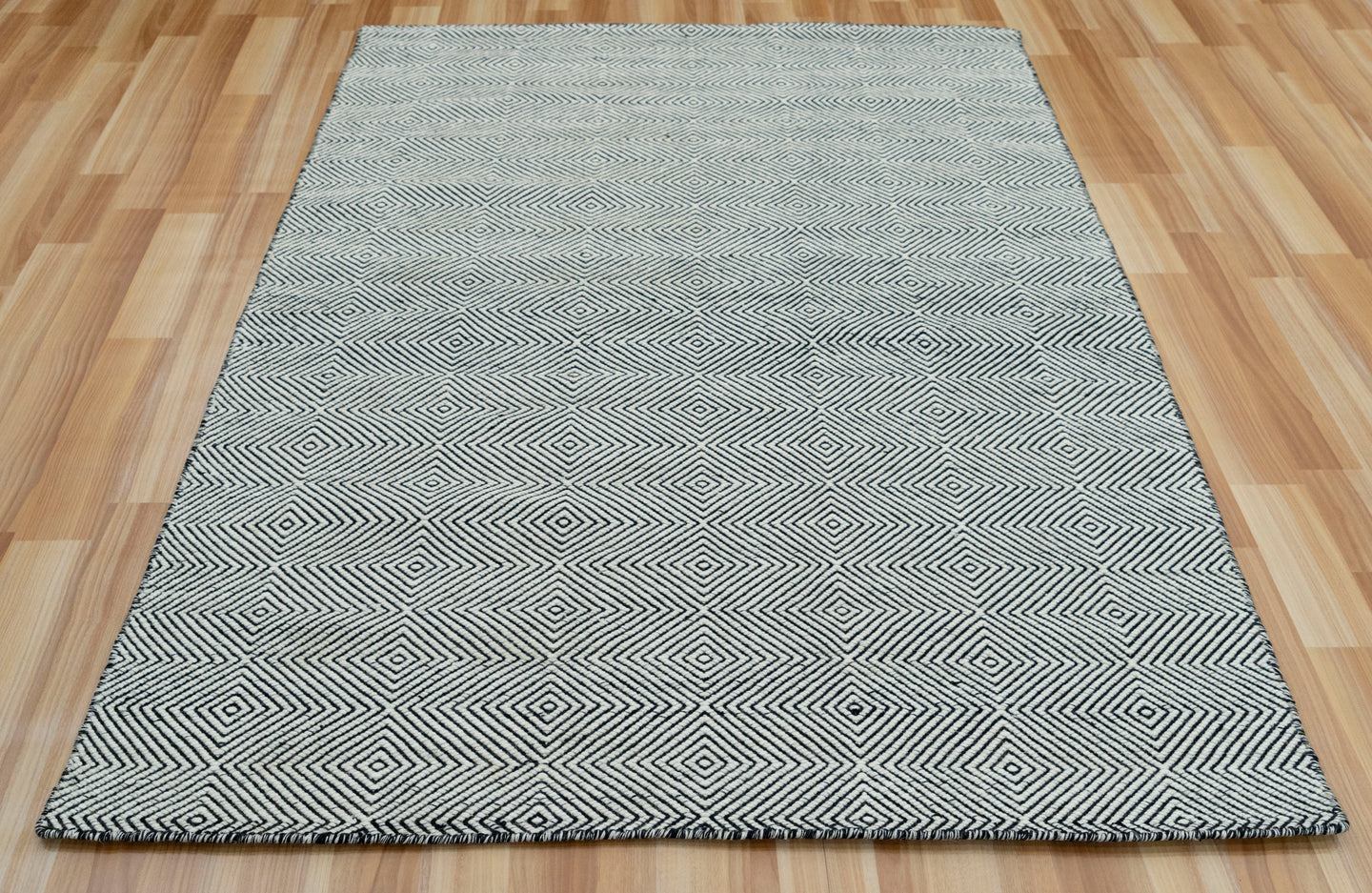 Hand Woven Diamond Textured Rug